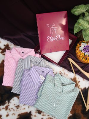 Striped Collar Shirts